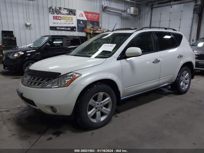 2006 Nissan Murano Sl VIN: JN8AZ08W16W552328 Lot: 38531583