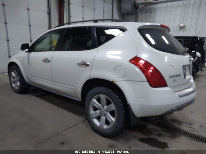 JN8AZ08W16W552328 2006 Nissan Murano Sl