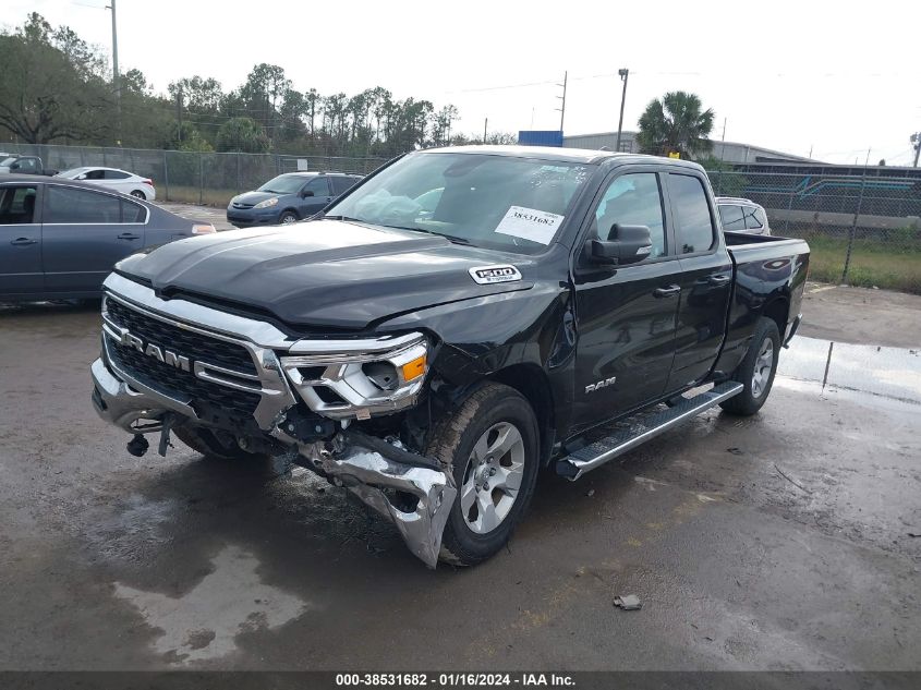 2022 Ram 1500 Lone Star Quad Cab 4X4 6'4 Box VIN: 1C6RRFBG6NN472716 Lot: 38531682