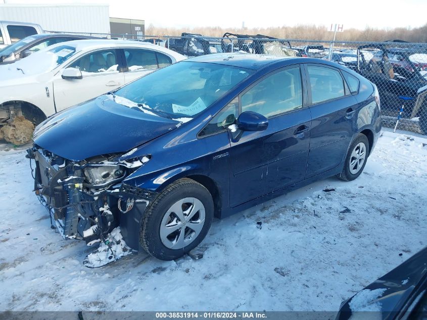 JTDKN3DU6D1634177 2013 Toyota Prius Three