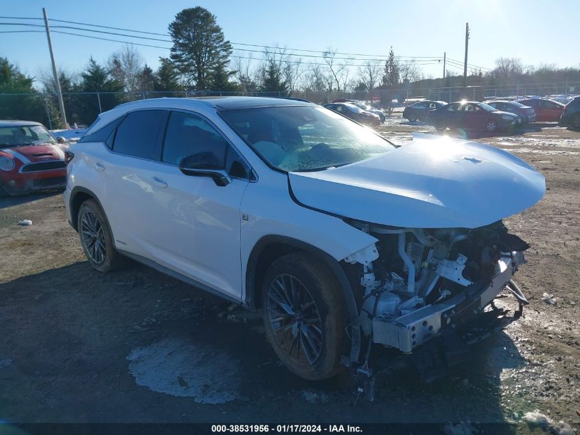 2022 Lexus Rx 450H F Sport Handling VIN: 2T2YGMDA0NC081776 Lot: 38531956