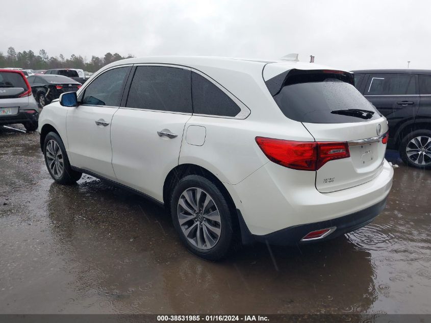 2014 Acura Mdx Technology Package VIN: 5FRYD3H41EB020118 Lot: 38531985