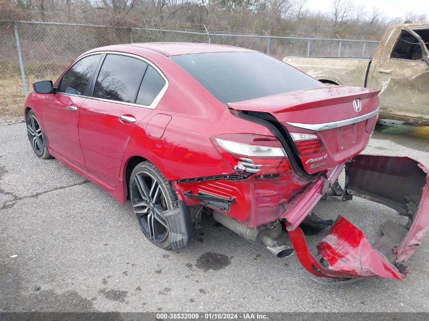 2017 Honda Accord Sport Se VIN: 1HGCR2F16HA197455 Lot: 38532009