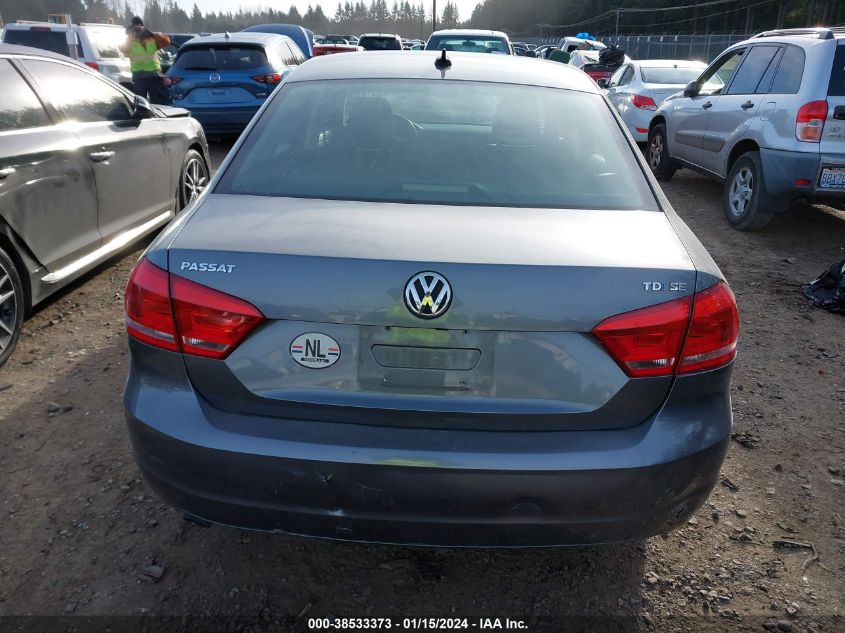 1VWBN7A32EC005876 2014 Volkswagen Passat 2.0L Tdi Se