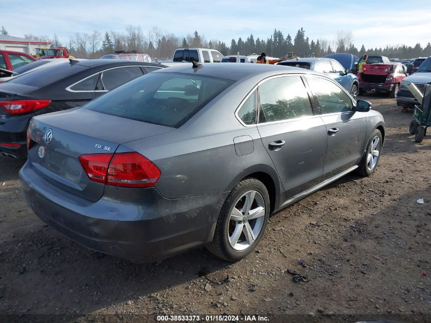 1VWBN7A32EC005876 2014 Volkswagen Passat 2.0L Tdi Se