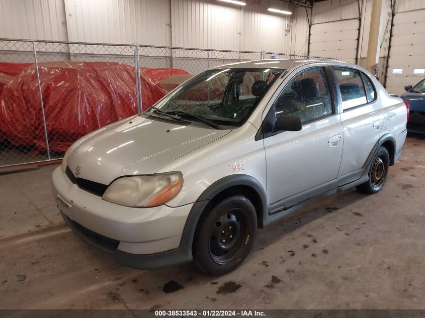 2000 Toyota Echo VIN: JTDBT1239Y0086322 Lot: 38533543