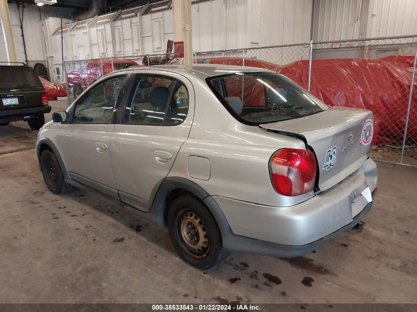 2000 Toyota Echo VIN: JTDBT1239Y0086322 Lot: 38533543