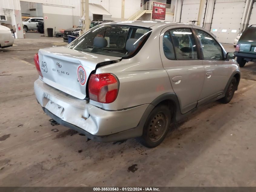 2000 Toyota Echo VIN: JTDBT1239Y0086322 Lot: 38533543