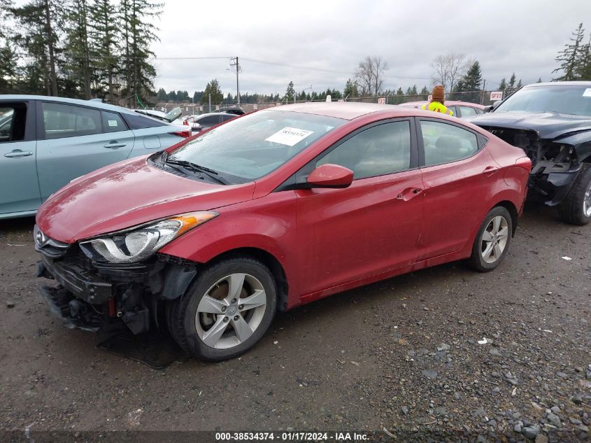 2013 Hyundai Elantra Gls (Ulsan Plant) VIN: KMHDH4AE6DU699138 Lot: 38534374