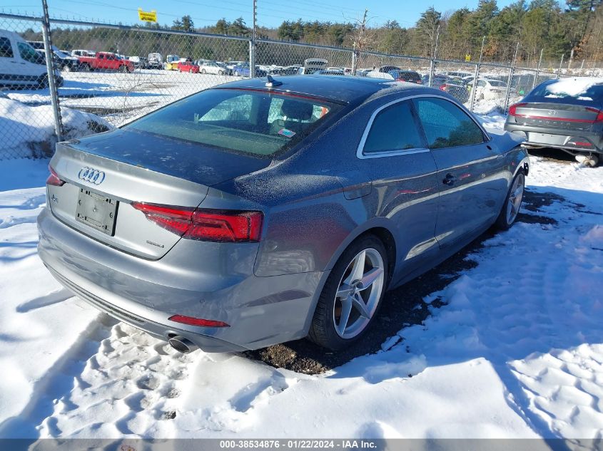 2019 Audi A5 45 Premium VIN: WAUTNAF58KA012642 Lot: 38534876