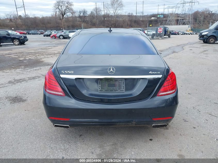 2016 Mercedes-Benz S 550 4Matic VIN: WDDUG8FB9GA221658 Lot: 38534956