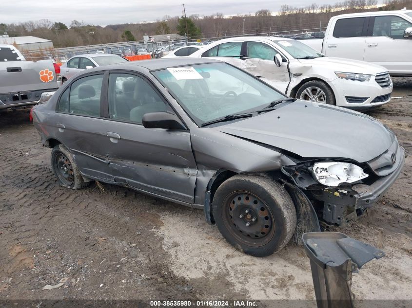 2004 Honda Civic Lx VIN: 2HGES165X4H583348 Lot: 38535980