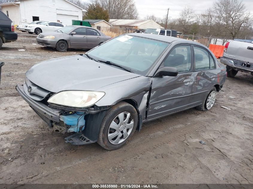 2004 Honda Civic Lx VIN: 2HGES165X4H583348 Lot: 38535980