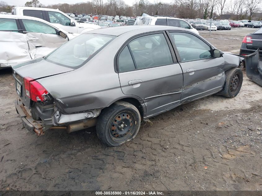 2004 Honda Civic Lx VIN: 2HGES165X4H583348 Lot: 38535980