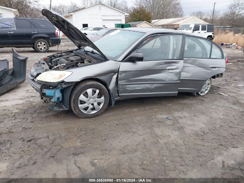 2004 Honda Civic Lx VIN: 2HGES165X4H583348 Lot: 38535980