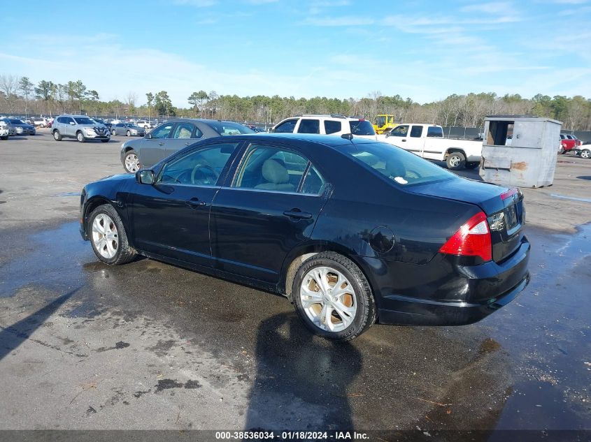 3FAHP0HA9CR182349 2012 Ford Fusion Se