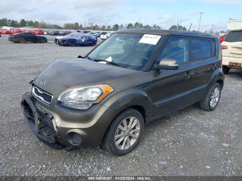 2012 Kia Soul + VIN: KNDJT2A63C7372972 Lot: 38536357