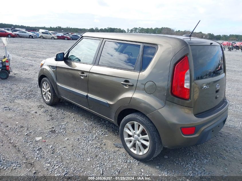 2012 Kia Soul + VIN: KNDJT2A63C7372972 Lot: 38536357