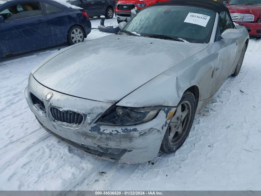 2006 BMW Z4 3.0I VIN: 4USBU33596LW69634 Lot: 40598183