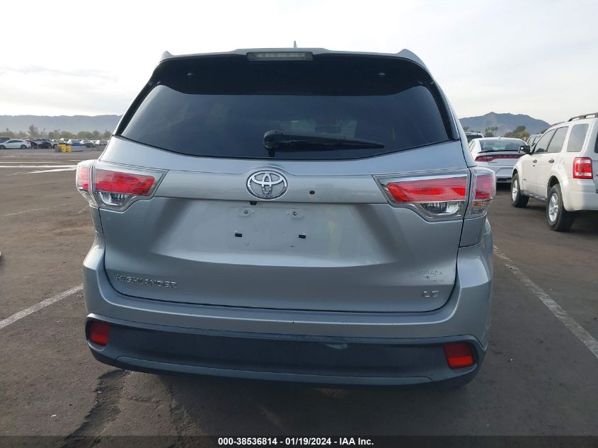 5TDZKRFH5GS168694 2016 Toyota Highlander Le Plus V6