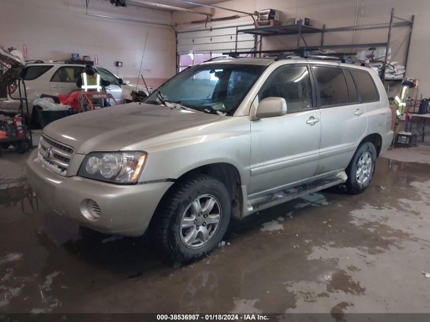 2002 Toyota Highlander V6 (A4) VIN: JTEHF21A120095090 Lot: 38536987