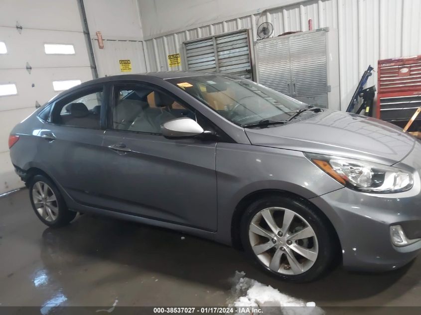 2013 Hyundai Accent Gls VIN: KMHCU4AE2DU579702 Lot: 38537027