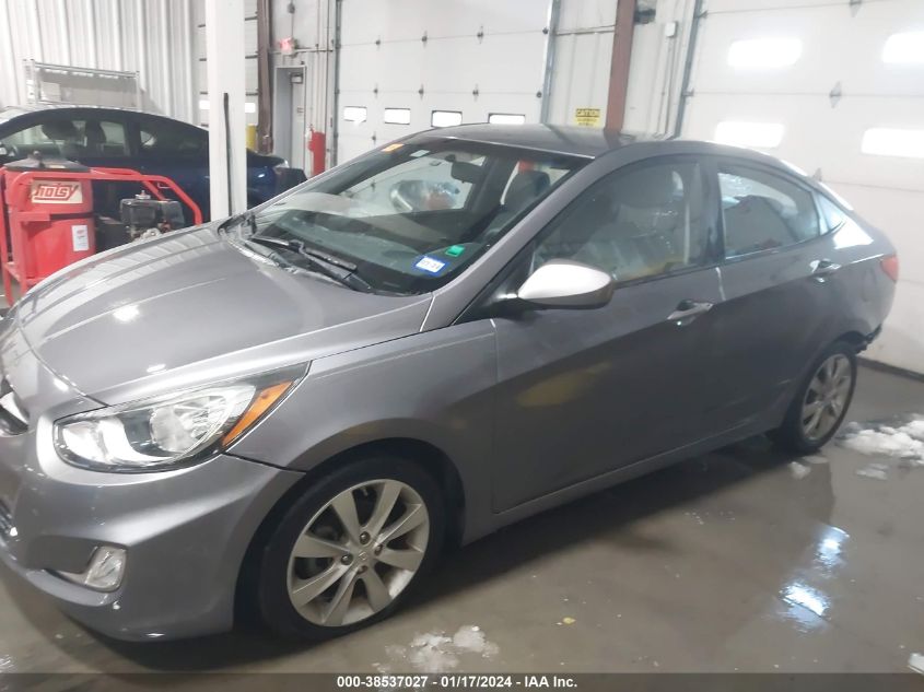 2013 Hyundai Accent Gls VIN: KMHCU4AE2DU579702 Lot: 38537027