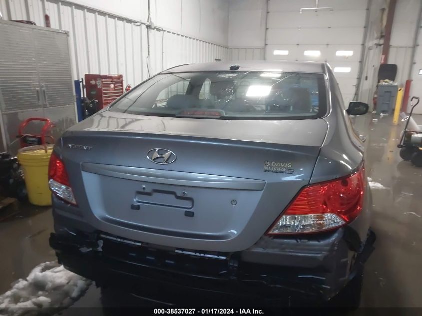 2013 Hyundai Accent Gls VIN: KMHCU4AE2DU579702 Lot: 38537027