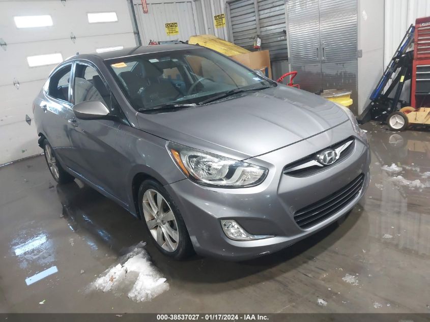 2013 Hyundai Accent Gls VIN: KMHCU4AE2DU579702 Lot: 38537027