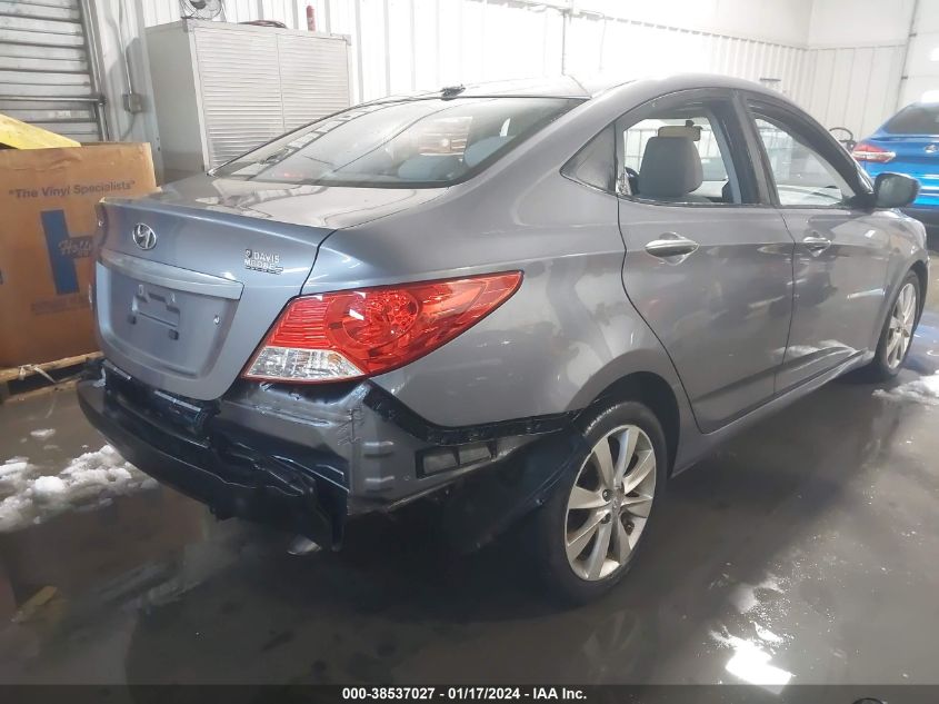 2013 Hyundai Accent Gls VIN: KMHCU4AE2DU579702 Lot: 38537027