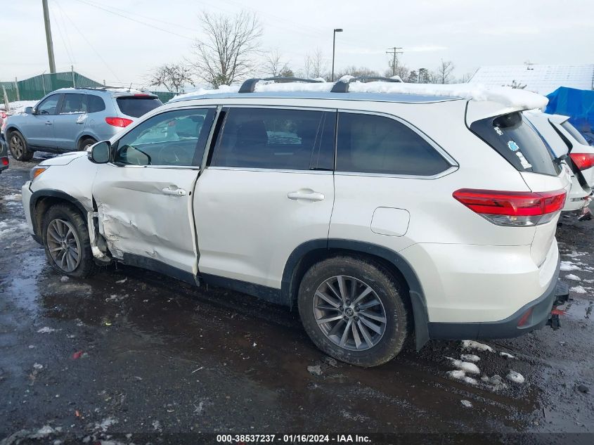 2019 Toyota Highlander Xle VIN: 5TDJZRFH0KS597792 Lot: 38537237