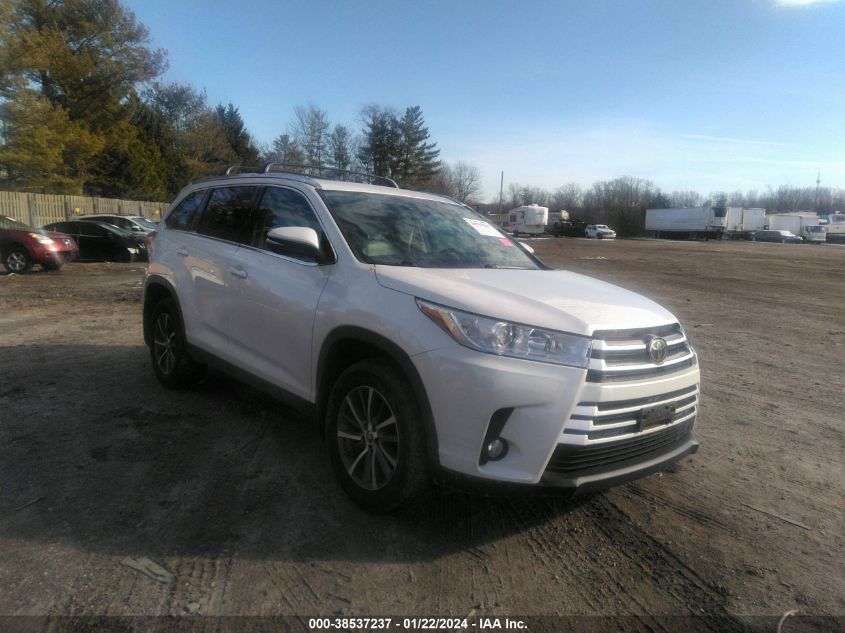 2019 Toyota Highlander Xle VIN: 5TDJZRFH0KS597792 Lot: 38537237