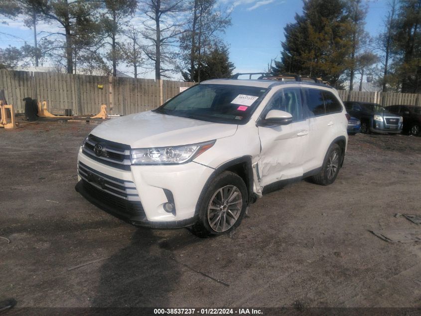 2019 Toyota Highlander Xle VIN: 5TDJZRFH0KS597792 Lot: 38537237