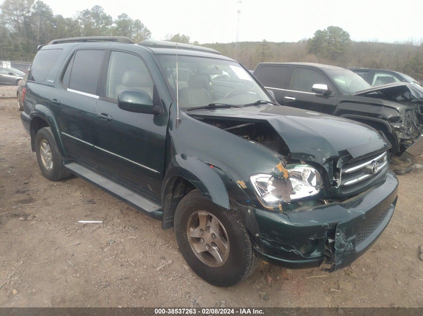 2001 Toyota Sequoia Limited VIN: 5TDZT38A71S006020 Lot: 38537263