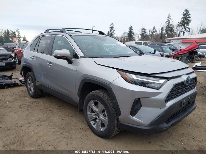 2022 Toyota Rav4 Xle Hybrid VIN: 4T3RWRFV4NU054305 Lot: 38537785