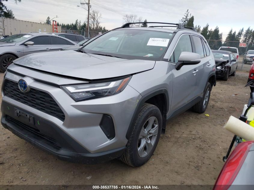 2022 Toyota Rav4 Xle Hybrid VIN: 4T3RWRFV4NU054305 Lot: 38537785