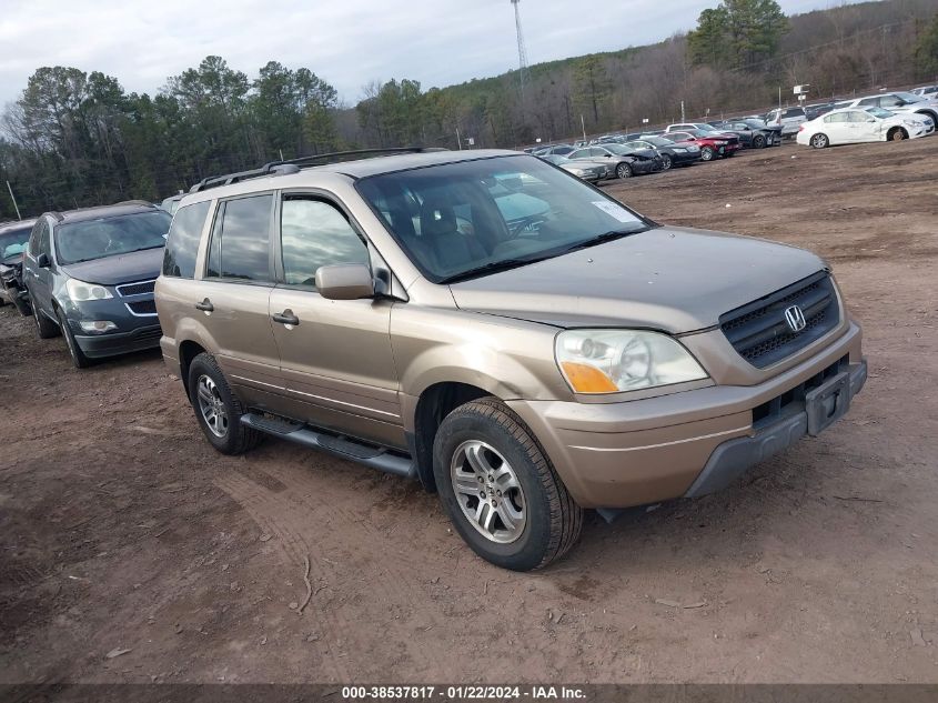 2003 Honda Pilot Ex-L VIN: 2HKYF18593H528604 Lot: 38537817