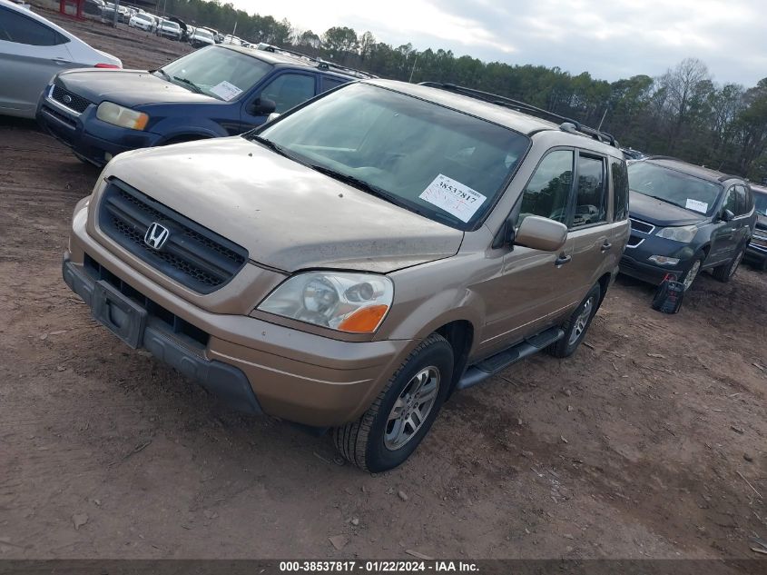 2003 Honda Pilot Ex-L VIN: 2HKYF18593H528604 Lot: 38537817