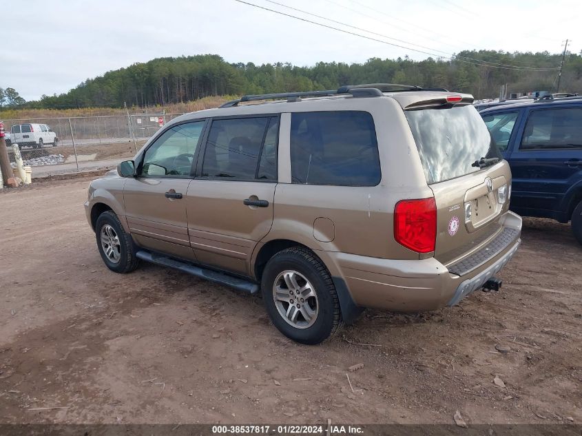 2003 Honda Pilot Ex-L VIN: 2HKYF18593H528604 Lot: 38537817