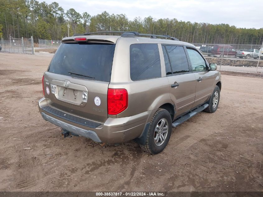 2003 Honda Pilot Ex-L VIN: 2HKYF18593H528604 Lot: 38537817