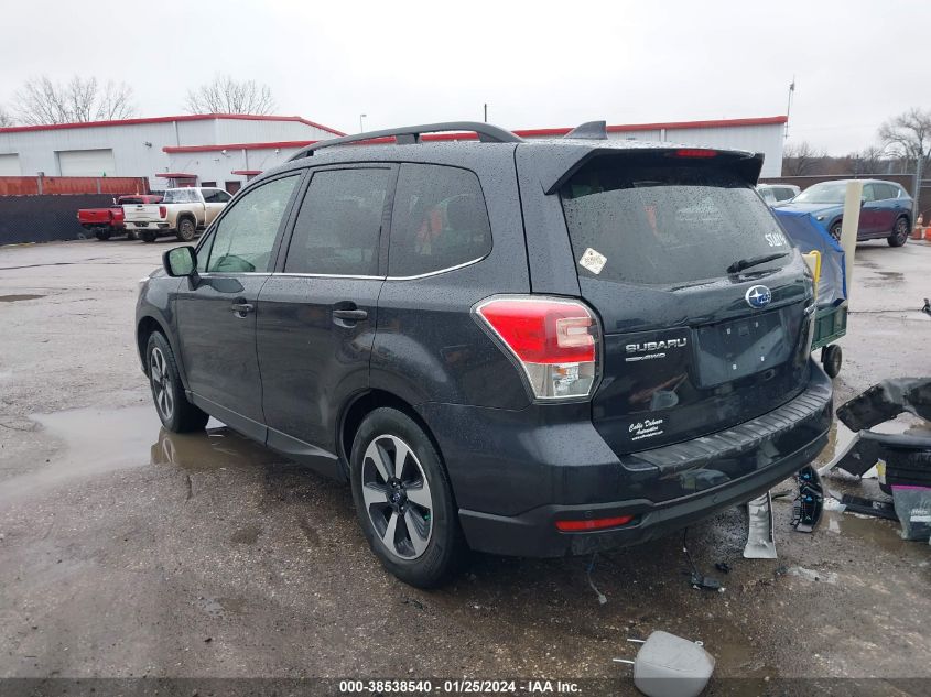 2017 Subaru Forester 2.5I Limited VIN: JF2SJARC0HH592569 Lot: 38538540