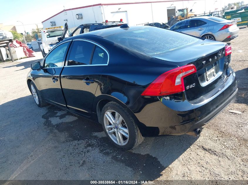 2013 Volvo S60 T5/T5 Platinum/T5 Premier/T5 Premier Plus VIN: YV1612FSXD2208807 Lot: 38538654