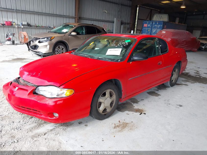 2000 Chevrolet Monte Carlo Ss VIN: 2G1WX12K6Y9172943 Lot: 38539017