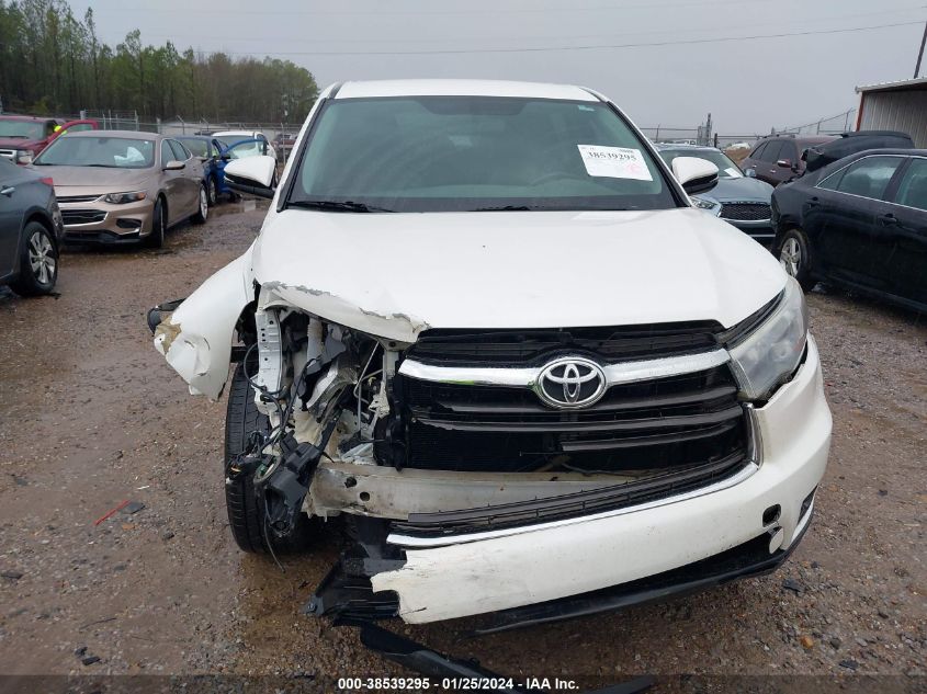 2016 Toyota Highlander Le Plus V6 VIN: 5TDZKRFH6GS176335 Lot: 38539295