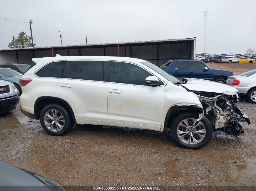 2016 Toyota Highlander Le Plus V6 VIN: 5TDZKRFH6GS176335 Lot: 38539295