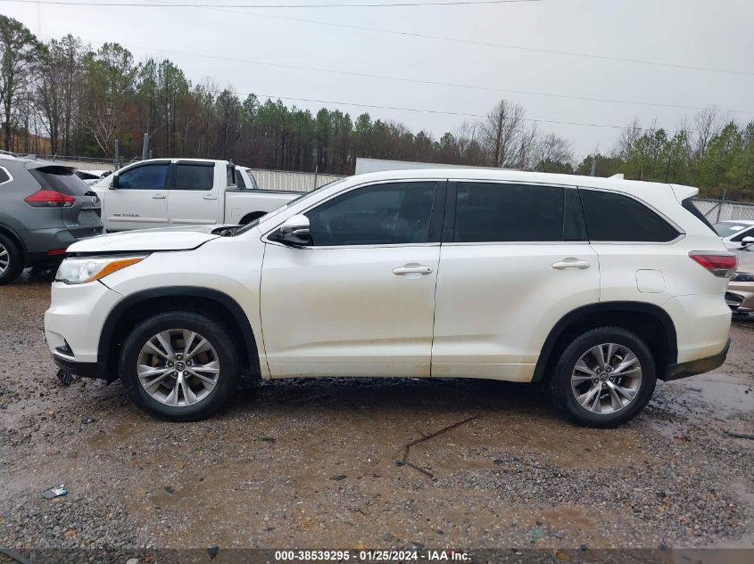 2016 Toyota Highlander Le Plus V6 VIN: 5TDZKRFH6GS176335 Lot: 38539295