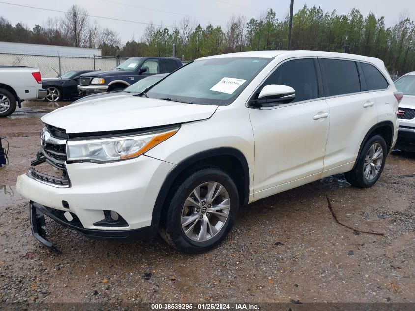 2016 Toyota Highlander Le Plus V6 VIN: 5TDZKRFH6GS176335 Lot: 38539295