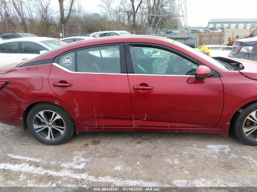 2020 Nissan Sentra Sv Xtronic Cvt VIN: 3N1AB8CVXLY222160 Lot: 38539301