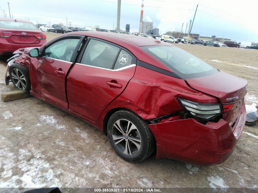 2020 Nissan Sentra Sv Xtronic Cvt VIN: 3N1AB8CVXLY222160 Lot: 38539301