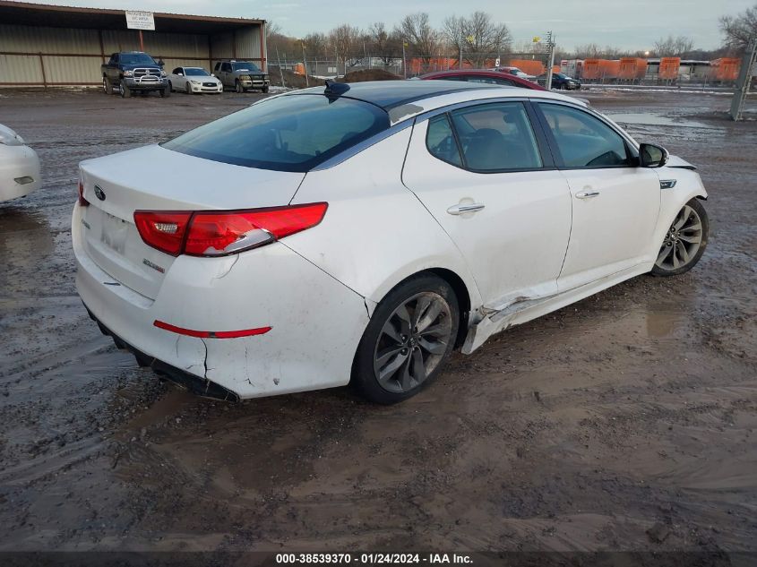 2014 Kia Optima Sx Turbo VIN: 5XXGR4A69EG262653 Lot: 38539370